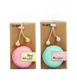 Cute Headset Korean fashion Style Macarons box piston Headphones Earphones